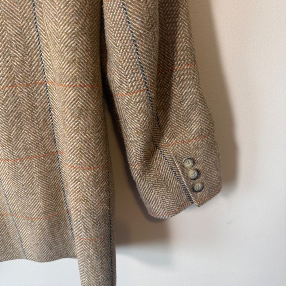 VTG The Limited Wool Blend Herringbone Tweed Blazer Career Academia Size 6 - Picture 7 of 8